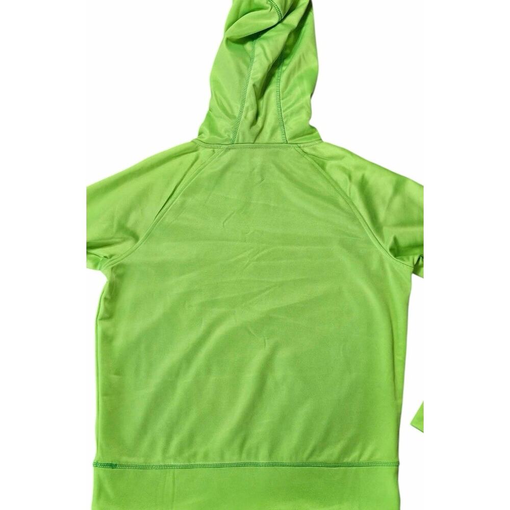 FILA Women’s‎ Hoodie Sweatshirt Neon Green Pullover Logo Size Medium - Picture 2 of 5